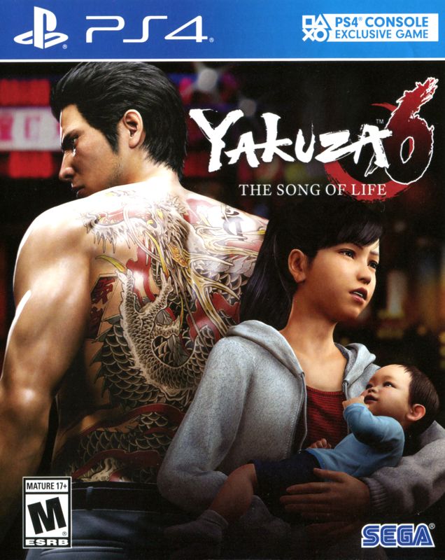 Yakuza 6: The Song of Life box art for Playstation 4